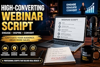 write your webinar script for presentation