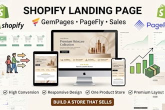 clone shopify landing page design gem page one product store pagefly