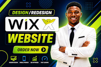 create a converting wix website design and redesign wix website