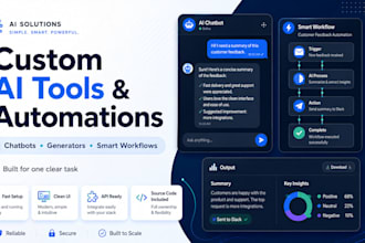 build a small ai automation, chatbot or custom ai tool