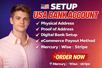 do usa bank creation physical address and proof of address for non us resident