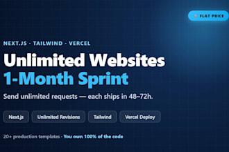 build unlimited nextjs websites