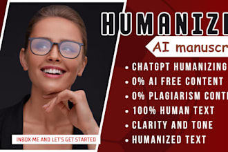 manually rewrite ai, humanize and remove ai contents in books, novel, researches