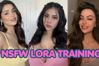 do nsfw sfw ai influencer ai model for instagram fanvue lora training comfyui