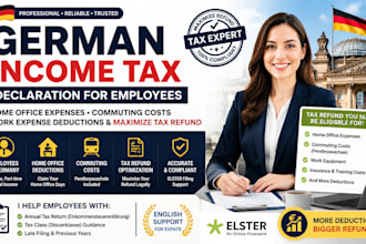 prepare german tax declaration for employees home office expenses tax refund