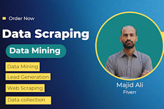 do data scraping, data collection and web scraping