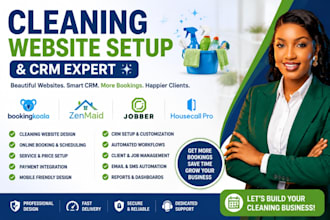 design bookingkoala cleaning website setup zenmaid jobber housecall pro crm