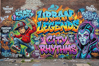 design graffiti designs, murals and wall arts