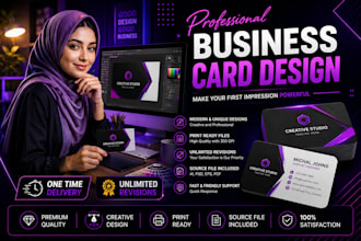 design a professional and modern business card