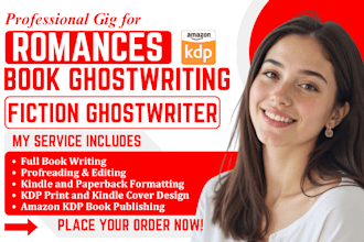 be your fiction ghostwriter for dark romance paranormal and contemporary romance