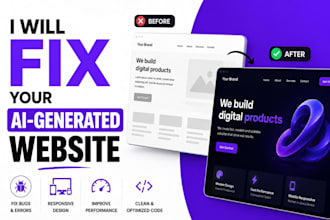 fix and improve your ai generated website