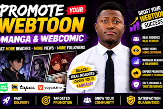 promote your webtoon manga and comic for more readers