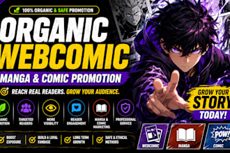 do organic webcomic, manga and comic promotion