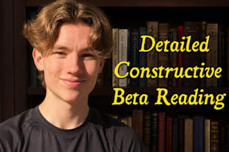 beta read, critique, and provide feedback on your writing
