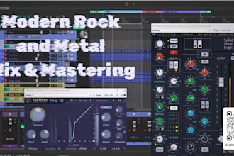 professionally mix and master your modern rock or metal song
