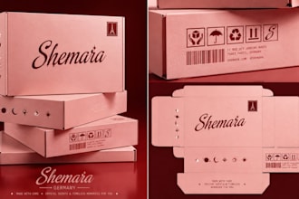 design product box, mailer box, subscription box and dieline