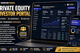 lp private equity investor portal vc crowdfunding hedge fund financial dashboard