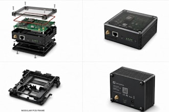 design 3d printable pcb enclosure or electronic, esp32 pcb design product casing