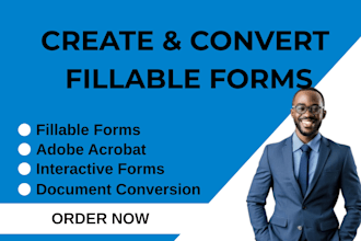 create editable fillable forms in adobe acrobat and redesign documents
