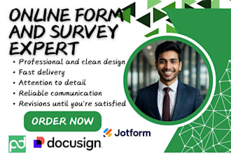 pandadoc docusign template jotform qwirl typeform google forms data population