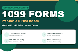 prepare and file your 1099 form in  quickbooks online