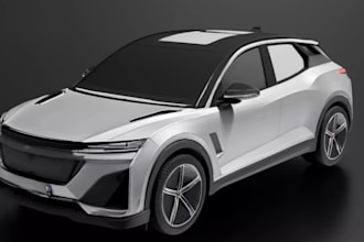 create 3d printable suv model, custom rc body kits, wheels and tire, 3d chassis