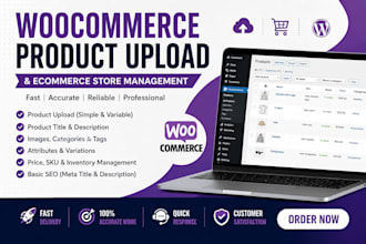 woocommerce product upload and variable product creation