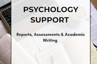 provide expert support for psychology reports and research
