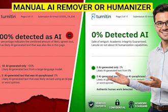 do urgent plagiarism removal, ai detection check and rewrite