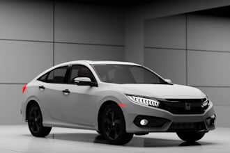design realistic 3d vehicle models with clean topology