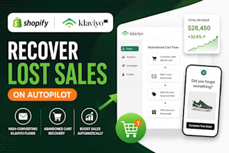 build high converting shopify abandoned cart email flows in klaviyo