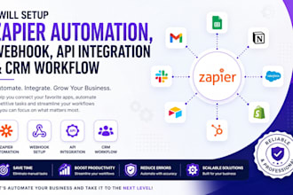 setup automation webhook ap integration and crm  workflow