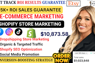 shopify ecommerce dropshipping marketing shopify website traffic, shopify sales