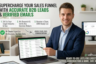 collect company data, find emails and do data entry