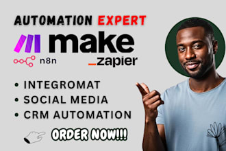 do make com n8n automation consultation, troubleshooting and zapier expert fix