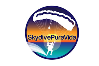 design exciting logo for skydiving company in costa rica