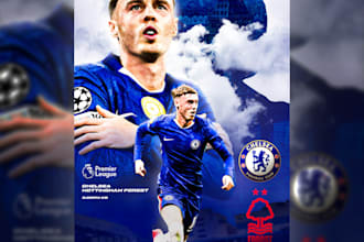 design a professional football matchday instagram story