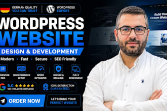 erstelle deutsche wordpress business website, gestalte deutsche blog website