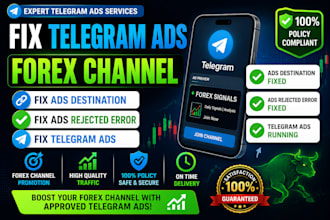 fix telegram ads, forex channel, ads destination, fix ads rejected error
