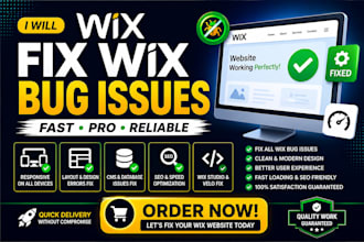 fix wix bug issues wix website errors layout SEO cms and responsive