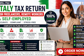 file italy tax return for freelancers remote workers and self employed