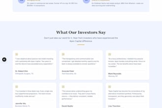 create a real estate investor website to connect to leads
