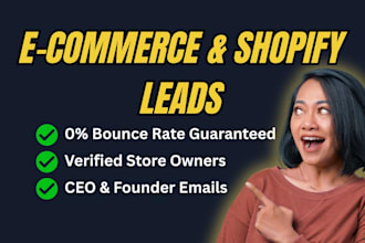 build targeted ecommerce and shopify store owner leads