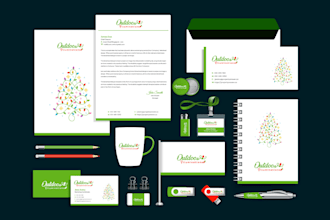 design logo business card letterhead folder all stationery