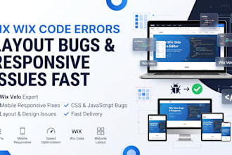 fix wix code errors, layout bugs, and responsive issues fast