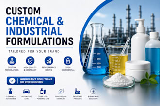 develop custom chemical and industrial formulations tailored for your brand
