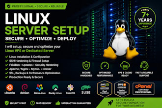 install, secure and optimise your linux vps or server