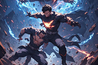 professional illustration for your graphic novel cover