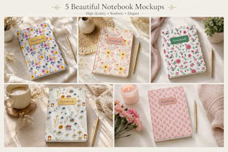 design printable floral notebooks