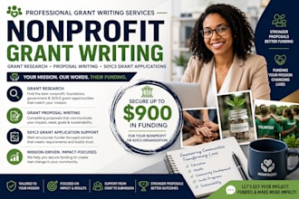 grant proposal writing grant research writing, nonprofit grant writer 501c3